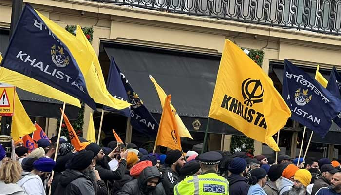 Sikhs protest at the Indian High Commission in London against atrocities in Punjab