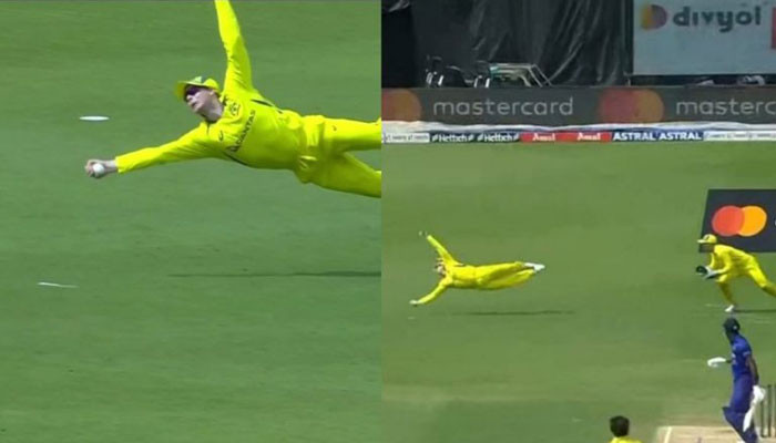 Smith's catch against India is popular on social media