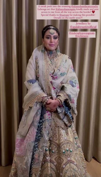 Swara Bhaskar faces trolling for wearing Pakistani designer lehenga