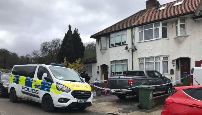 The bodies of the woman and 2 children were found in the house