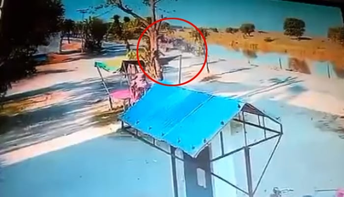 The video of the trolley falling into the canal came