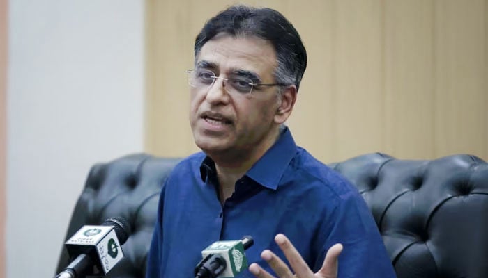 The wife withdrew Asad Umar's request for release