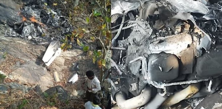 Training plane crashes in Bharti, two pilots killed