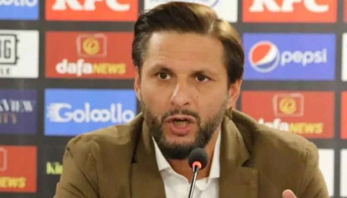 What did Shahid Afridi say in the message on Pakistan Day?