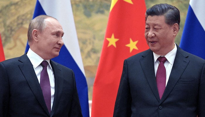 Why did the Russian president thank the Chinese counterpart?