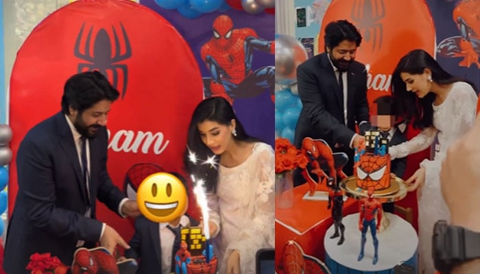 Imran Ashraf, Kiran Ashfaq celebrating their son's birthday together, fans are shocked and worried