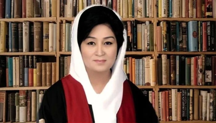 The first woman Chief Justice of Peshawar High Court took the oath of office File photo