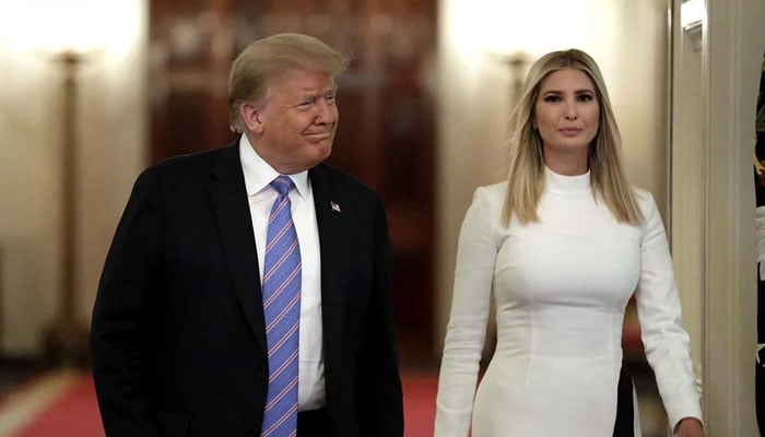 Daughter's statement came out after Donald Trump was indicted File photo