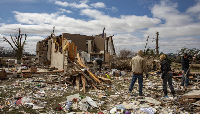 Death toll from tornadoes in different states of America has reached 22 Photo courtesy of Social Media