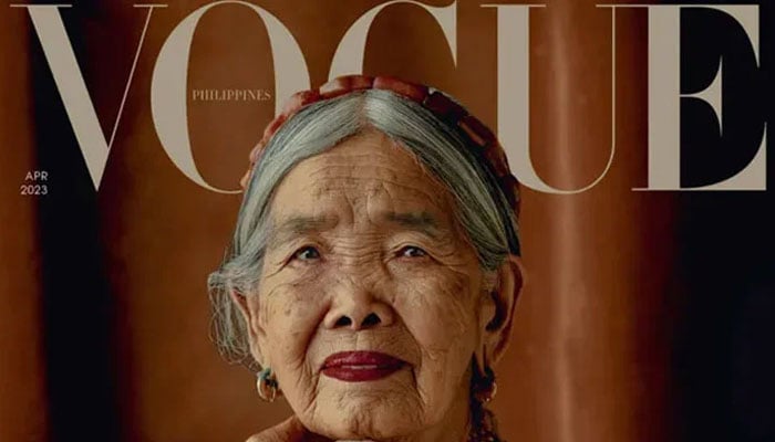 A 106-year-old tattoo artist has become the oldest woman to grace the cover of Vogue magazine Photo, cover of Vogue magazine