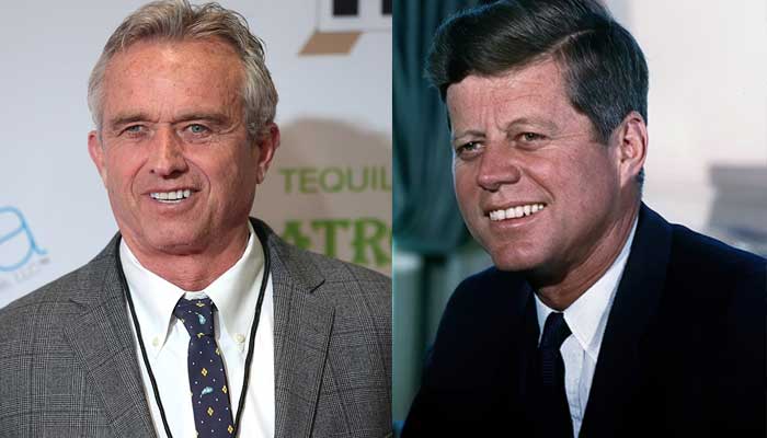 Right: Late US President John F. Kennedy, Left: Robert F. Kennedy Jr