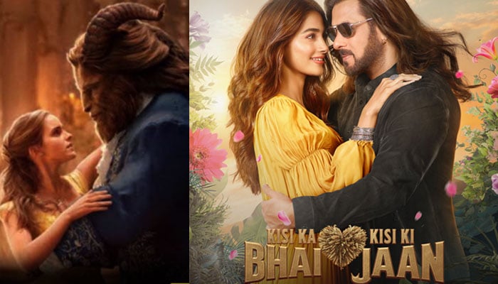 The poster of Salman Khan's movie 'Kisi Ka Bhai, Kisi Ki Jaan' is under criticism Collage courtesy of Social Media