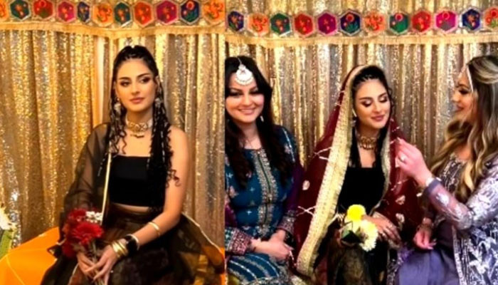 Shamoon and Jawaria Abbasi's daughter actress Anzeela Abbasi's wedding celebrations have begun