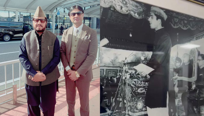 I consider it an honor to recite the Quran in the ceremony of the implementation of the Constitution of Pakistan 50 years ago, Qari Sadaqat I consider it an honor to recite the Quran in the ceremony of the implementation of the Constitution of Pakistan 50 years ago, Qari Sadaqat