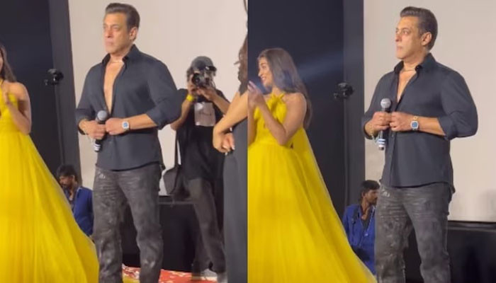 Why did Salman Khan unbutton his shirt during the ceremony?