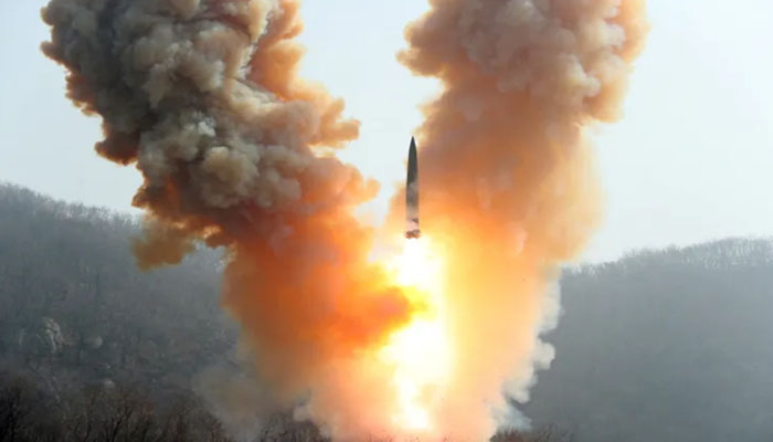 Another ballistic missile test by North Korea File photo