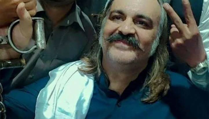Arrested Ali Amin Gandapur transferred from Islamabad to Bhakkar Photo courtesy of Twitter