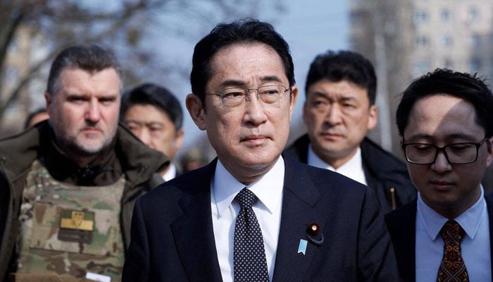 Explosion during Japanese Prime Minister's speech File photo
