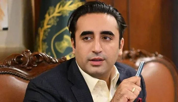 Bilawal congratulates the newly elected Prime Minister of Azad Kashmir File photo