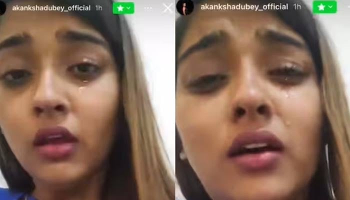 The shocking recorded video of actress Akanksha Dubey who committed suicide has gone viral