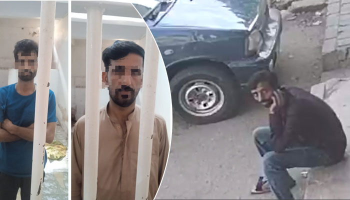 Karachi, 2 accused of car lifter gang arrested Screen grab