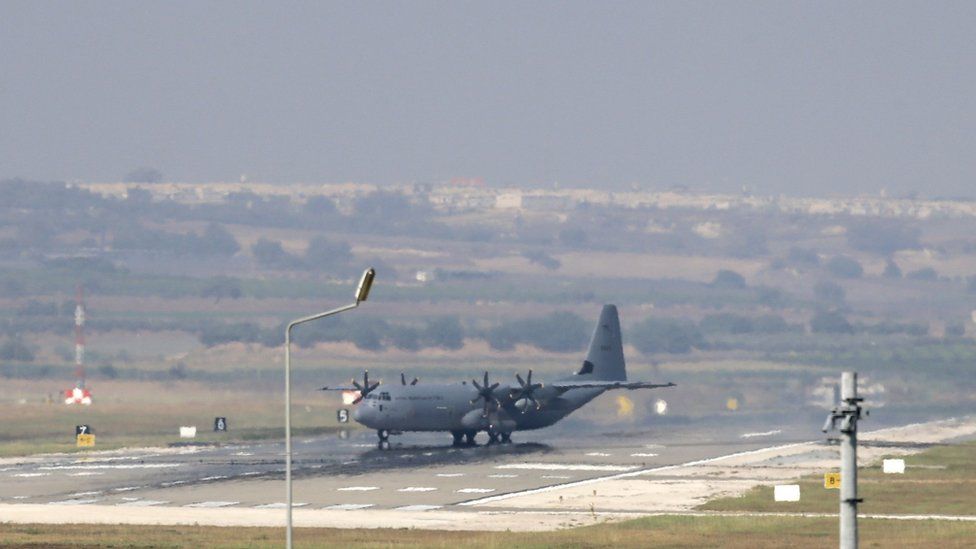 A Turkish Air Force C-130 Hercules (file pic)