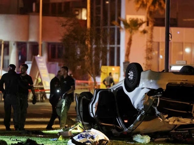 Car crashes into pedestrians in Israel, one person killed The Israeli Ministry of Foreign Affairs declared the incident as terrorism without investigation: Photo: Social Media