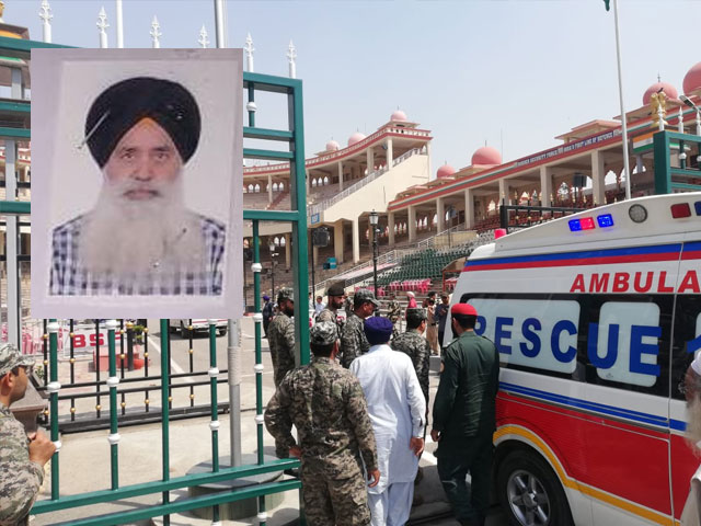 An Indian Sikh citizen participating in the Baisakhi festival died of a heart attack