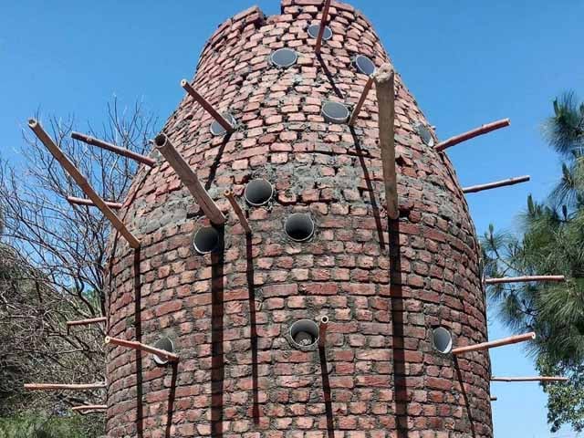 Construction of first bird tower for birds in Punjab