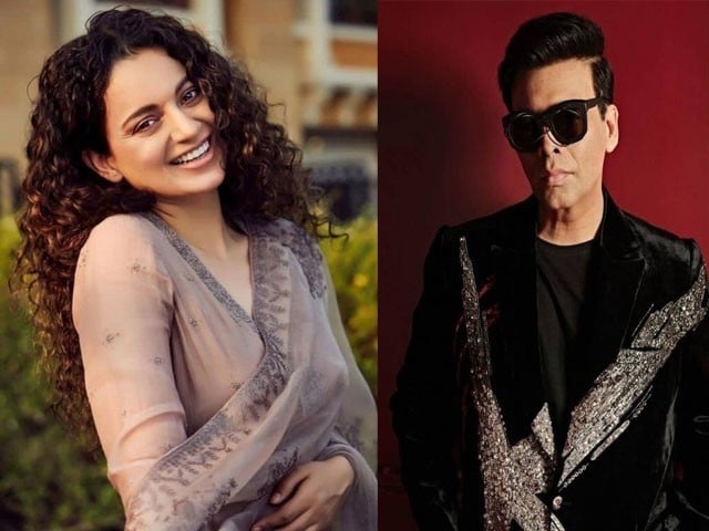 Kangana Ranaut took Karan Johar with open arms Kangana Ranaut called Karan Johar a movie mafia; Photo: File