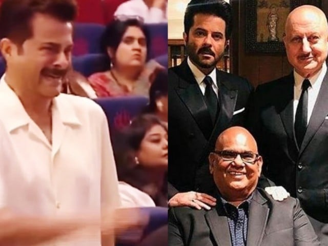 Anil Kapoor and Anupam Kher shed tears in memory of their late friend Satish Kaushik (Photo; Indian Media)
