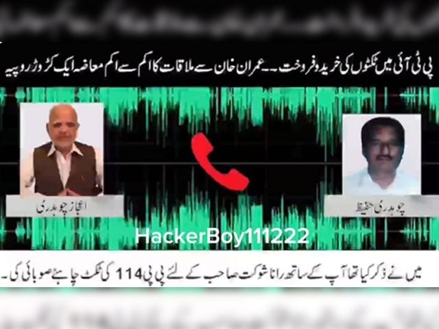 The fee for meeting Imran Khan is more than 1 crore, PTI leader's alleged audio leak Photo screen grab
