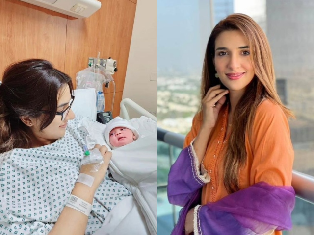 The arrival of the little fairy to Rabab Hashim, the actress of TV dramas