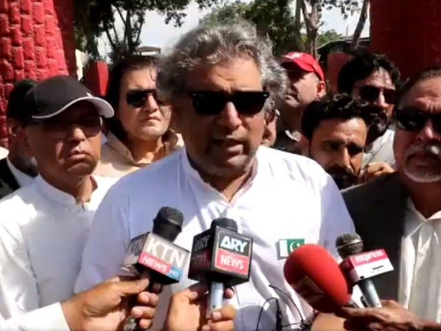 PTI leader Ali Zaidi remained in the district jail Malir Photo: Screen grab