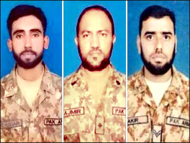 3 soldiers of Pakistan Army martyred in terrorist attacks in Lucky Marwat