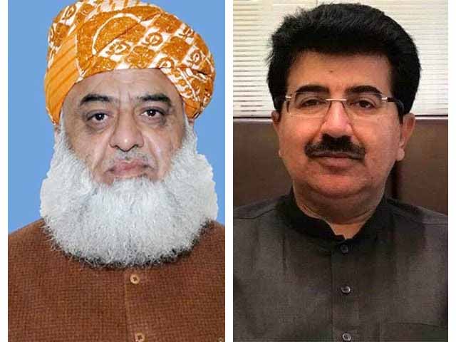 Sadiq Sanjrani's meeting with Maulana Fazlur Rehman;  Discussion on political and judicial crisis