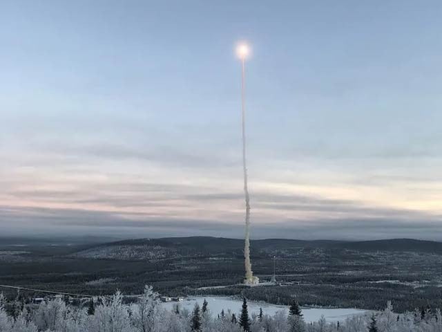 A Swedish research rocket crashes in Norway