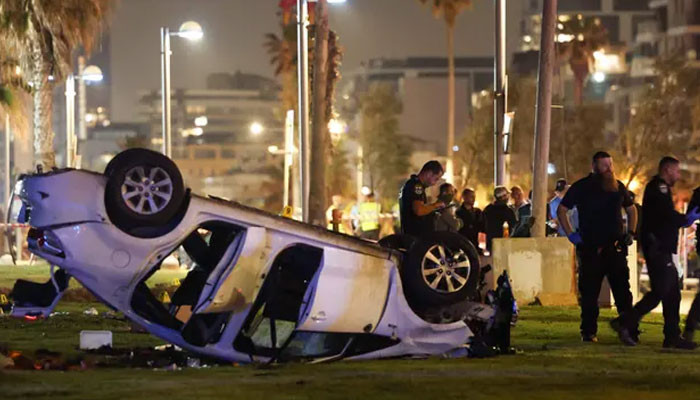 A driver ran over tourists in Tel Aviv