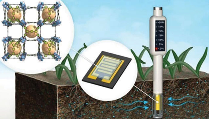 A water-saving sensor in crops