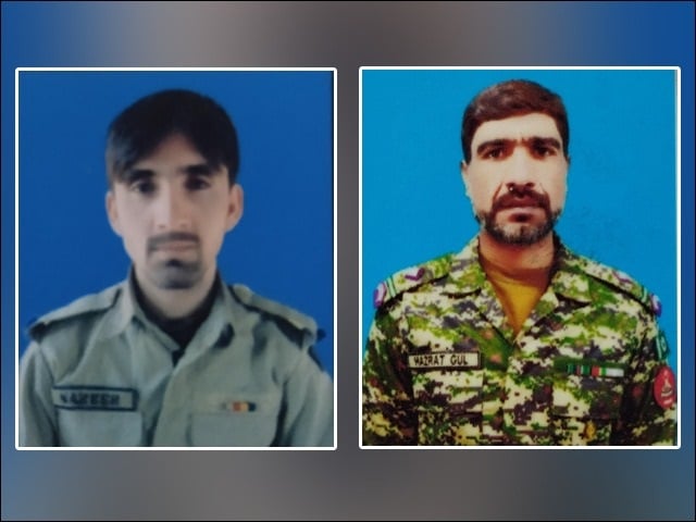 An improvised explosive device attack on a security forces vehicle;  Two officers martyred