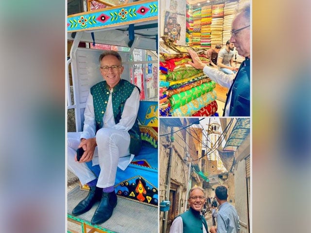 Australian ambassador's rickshaw ride to Rawalpindi