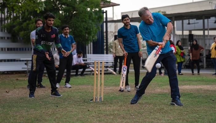 Cricket activity at the US Consulate