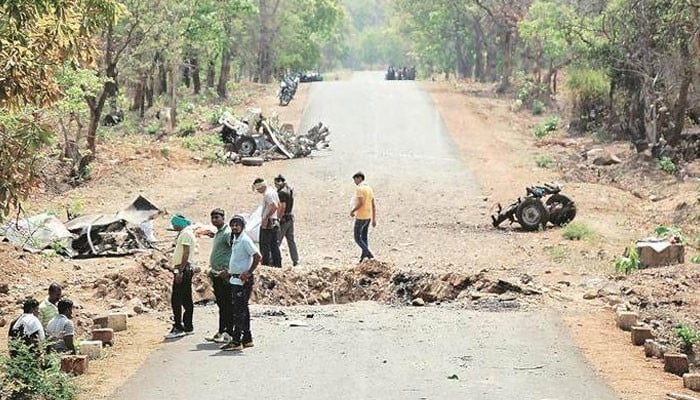 Explosion in Indian state of Chhattisgarh, 10 policemen killed