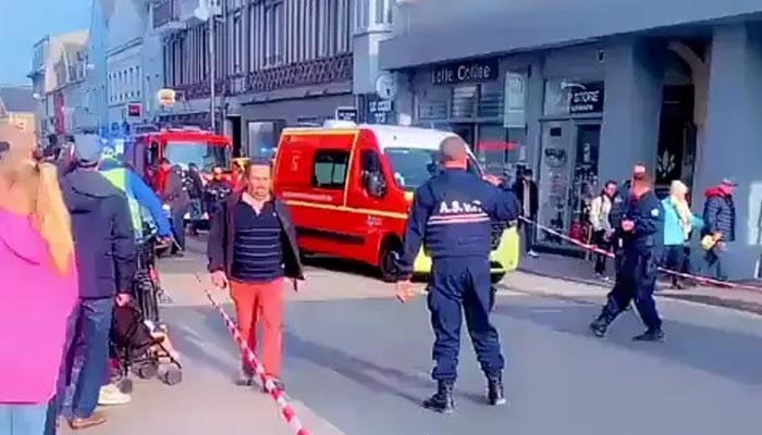 France, speeding car plowed into crowd, 10 injured