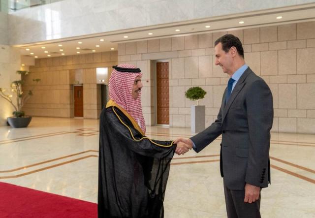 Important meeting of the Saudi Foreign Minister with the President of Syria