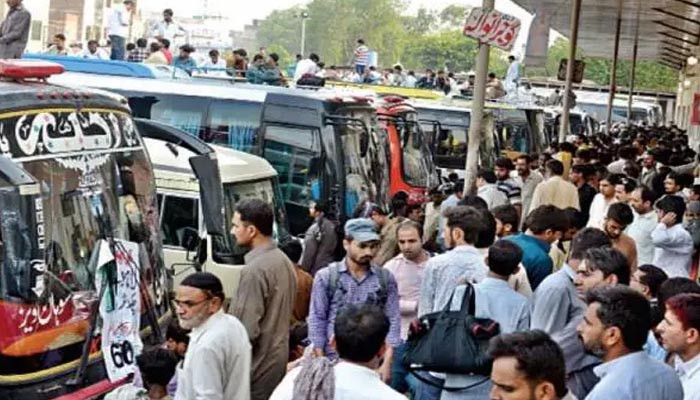 Increase in fares, passengers face trouble on Eid