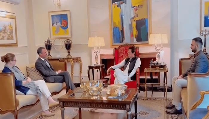 Meeting of Acting British High Commissioner with Imran Khan