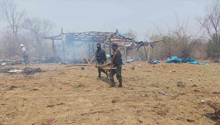 Myanmar Air Force strikes village of rebel group, kills 100