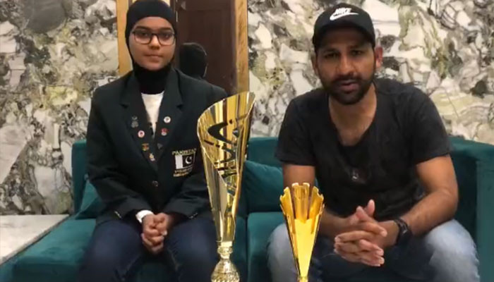 Sarfaraz Ahmed's request for support of table tennis player Hur Fawad