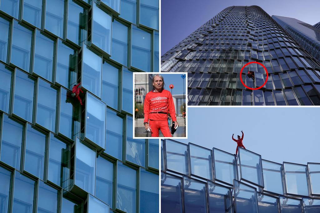 The French Spider-Man climbed a high-rise to protest against the pension law